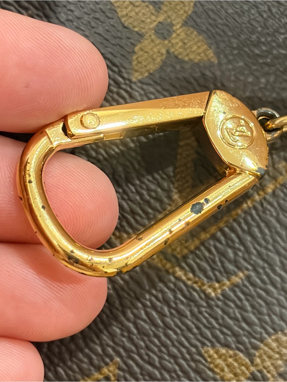 Louis Vuitton Monogram Canvas Key & Card Holder Brown with Gold Hardware - Picture 9 of 9